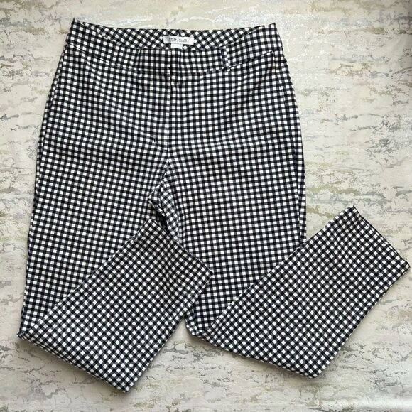 WHBM Slim Ankle Pants Gingham Check - Picture 1 of 11